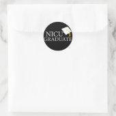 NICU Afstuderen Ronde Sticker (Tas)