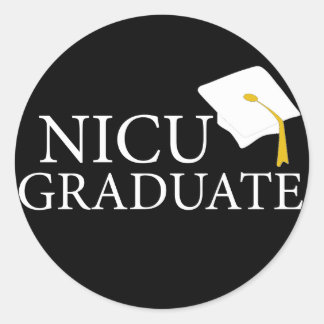 NICU Afstuderen Ronde Sticker