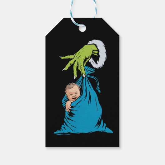 NICU Arbeidsbezorging Verpleegster Kerstman Kerstm Cadeaulabel (Achterkant)