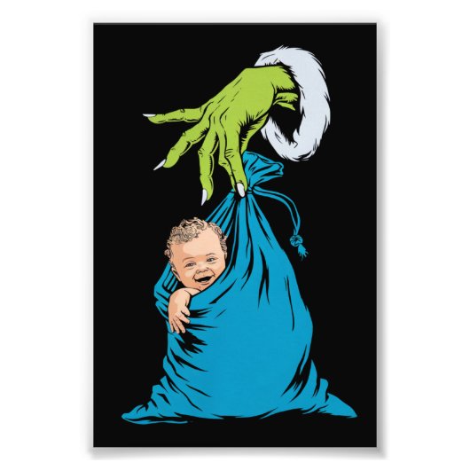 NICU Arbeidsbezorging Verpleegster Kerstman Kerstm Foto Afdruk (Voorkant)