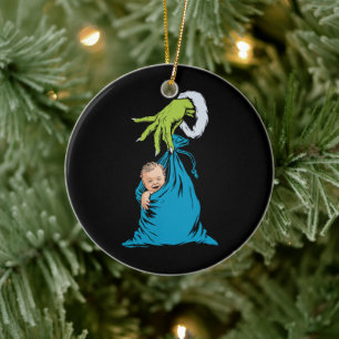 NICU Arbeidsbezorging Verpleegster Kerstman Kerstm Keramisch Ornament