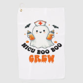 Nicu boo bemanning Halloween, Nicu Boo Crew Grappi Golfhanddoek (Voorkant)