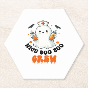 Nicu boo bemanning Halloween, Nicu Boo Crew Grappi Kartonnen Onderzetters