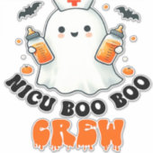 Nicu boo bemanning Halloween, Nicu Boo Crew Grappi Sticker (Voorkant)
