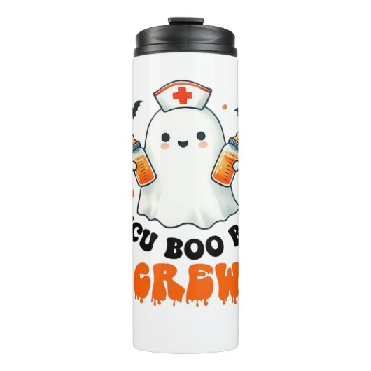 Nicu boo bemanning Halloween, Nicu Boo Crew Grappi Thermosbeker (Voorkant)