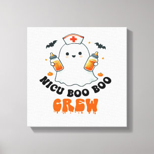 Nicu boo boo bemanning halloween,Nicu Boo bemannin Canvas Afdruk
