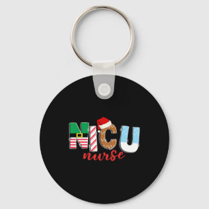 Nicu Christmas Nicu Nurse Kerstfeest Nicu Nursing Sleutelhanger