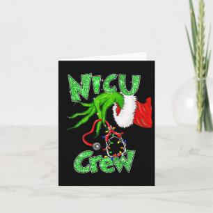 Nicu Crew Nurse Merry Christmas Stethoscoop Xmas P Kaart