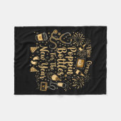 Nicu Crew Pn Bottles For The New Year Cute Nurse  Fleece Deken (Voorkant (Horizontaal))