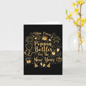 Nicu Crew Pn Bottles For The New Year Cute Nurse  Kaart (Gele Bloem)