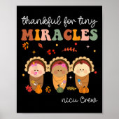 Nicu Crwe Thanksgiving Nurse Herfst dankbaar voor  Poster (Voorkant)