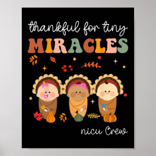 Nicu Crwe Thanksgiving Nurse Herfst dankbaar voor  Poster