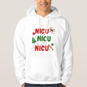 NICU Feestelijk Kerstontwerp Hoodie