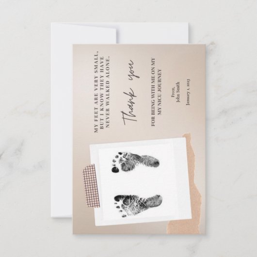 NICU Flat Hartelijk dank Bedankkaart (Voorkant)