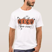 NICU Halloween Shirt, Halloween NICU Boo Crew NICU T-shirt (Voorkant)