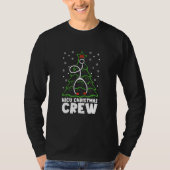 NICU-kerstman met kerstboomstructuur Neonatale zur T-shirt (Voorkant)