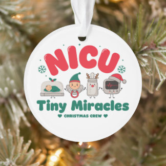NICU Kleine Wonderen Kerst Team Verpleegster Neona Ornament
