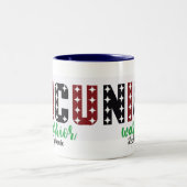 NICU krijger gepersonaliseerde Valentijnsdag verpl Tweekleurige Koffiemok (Center)