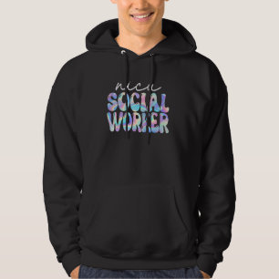 Nicu Maatschappelijk Werker Groovy Terug naar Scho Hoodie