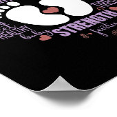 NICU Mam Bewustmakingsmaand voor mama moeder moede Poster (Hoek)