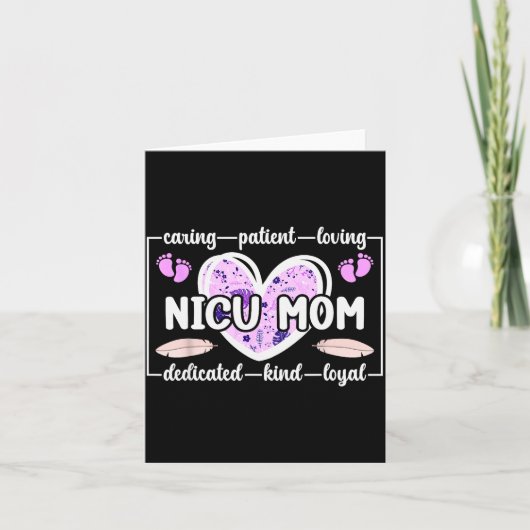 Nicu-moeder van Nicu-krijger Hart Micro-prematuur Kaart (Voorkant)