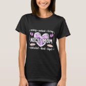 Nicu Mom Of Nicu Warrior Heart Micro Preemie Baby  T-shirt (Voorkant)