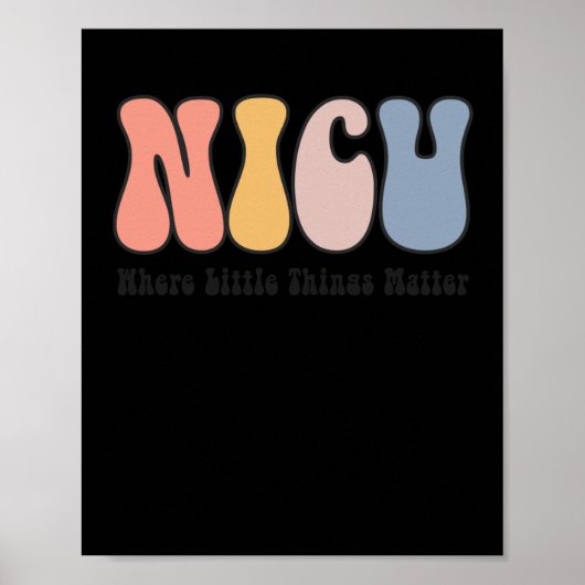 NICU - Neonatale Intensive Care Unit - Waar Poster (Voorkant)