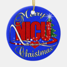 NICU Neuro-Intensive Care Unit ORNAMENT CHRISTMAS