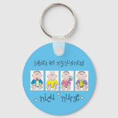 NICU NURSE baby's Sleutelhanger (Voorkant)