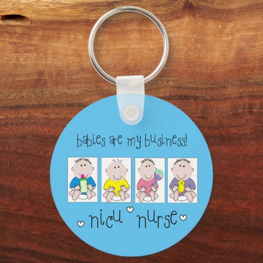 NICU NURSE baby's Sleutelhanger (Voorkant)
