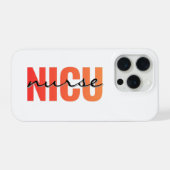 NICU Nurse Bold Typography Design iPhone Hoesje (Achterkant horizontaal)