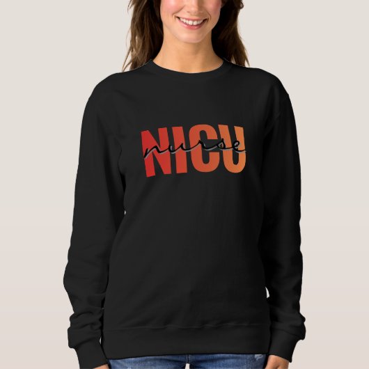 NICU Nurse Bold Typography Design Trui (Voorkant)