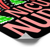 Nicu Nurse Christmas Crew Nurselife Nursing Xmas P Poster (Hoek)