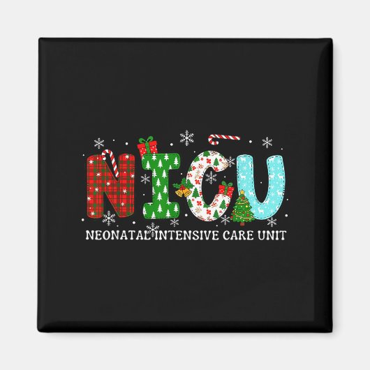 Nicu Nurse Christmas Neonatal Intensive Care Unit  Magneet (Voorkant)