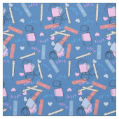 NICU Nurse Fabric Blue Stof (Swatch)