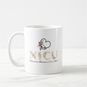 Nicu Nurse Floral Koffiemok
