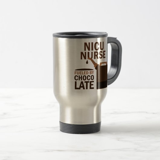 Nicu Nurse (Funny) Chocolate Reisbeker (Voorkant rechts)