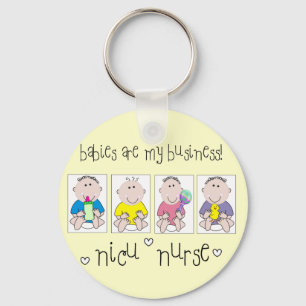 NICU NURSE Gifts "Baby's zijn mijn bedrijf" Sleutelhanger