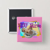 NICU Nurse Gifts Vierkante Button 5,1 Cm (Voorkant /achterkant)