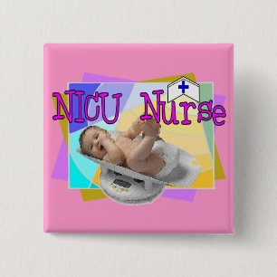 NICU Nurse Gifts Vierkante Button 5,1 Cm