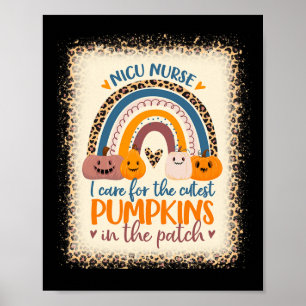 Nicu Nurse Halloween Ik zorg voor de Schattigee po Poster