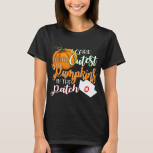 Nicu Nurse Halloween Ik zorg voor de Schattigee po T-shirt