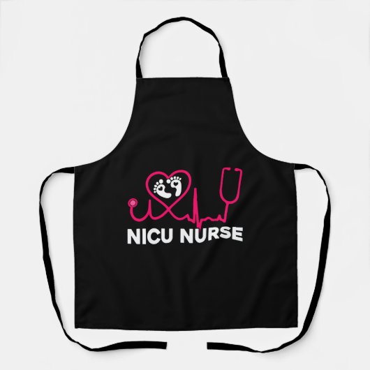 Nicu Nurse Heartbea Schort (Voorkant)