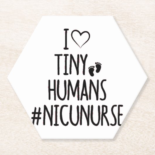 NICU Nurse Kartonnen Onderzetters (Voorkant)