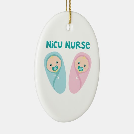 NICU Nurse Keramisch Ornament (Rechts)