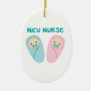 NICU Nurse Keramisch Ornament