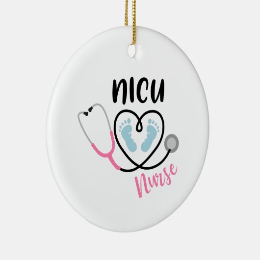 NICU Nurse Keramisch Ornament (Rechts)