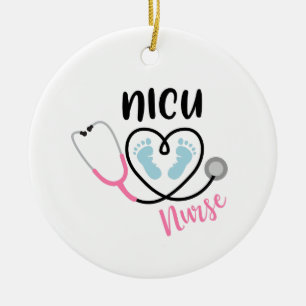 NICU Nurse Keramisch Ornament