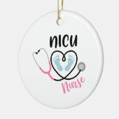 NICU Nurse Keramisch Ornament (Links)
