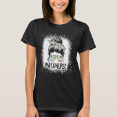 Nicu Nurse Messy Bun Bleached Appreaison World H T-shirt (Voorkant)